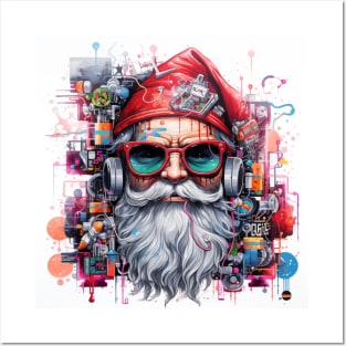 Santa Claus & Cyberpunk Posters and Art